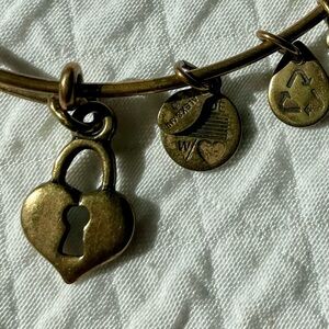 Alex and Ani heart locket charm bangle